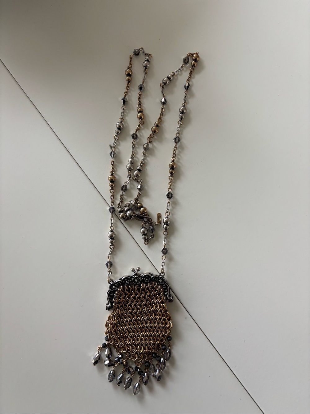 Zara Combined Jeweled Bag Necklace FW 2025